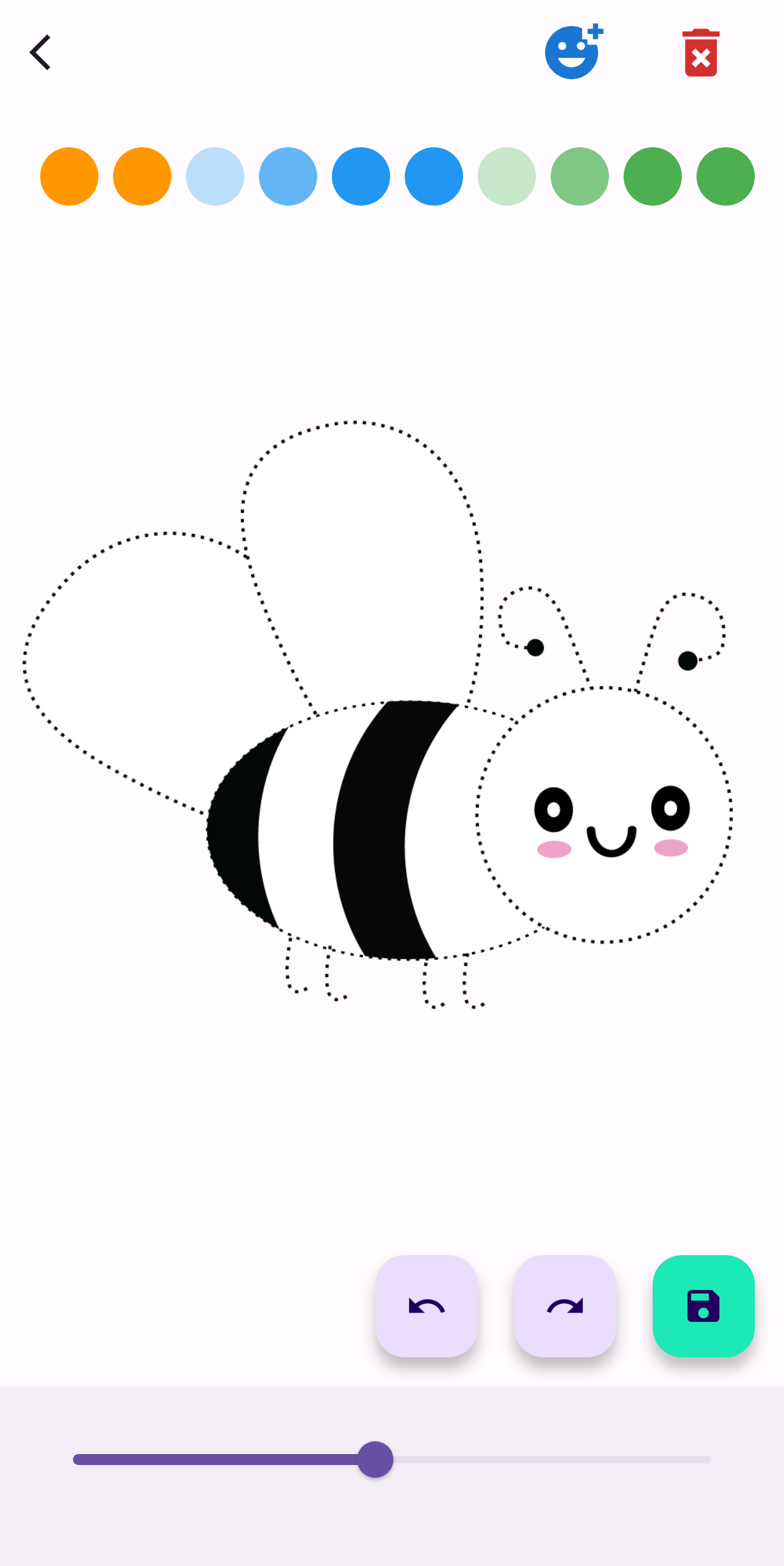 Toddler Doodle Bee Template