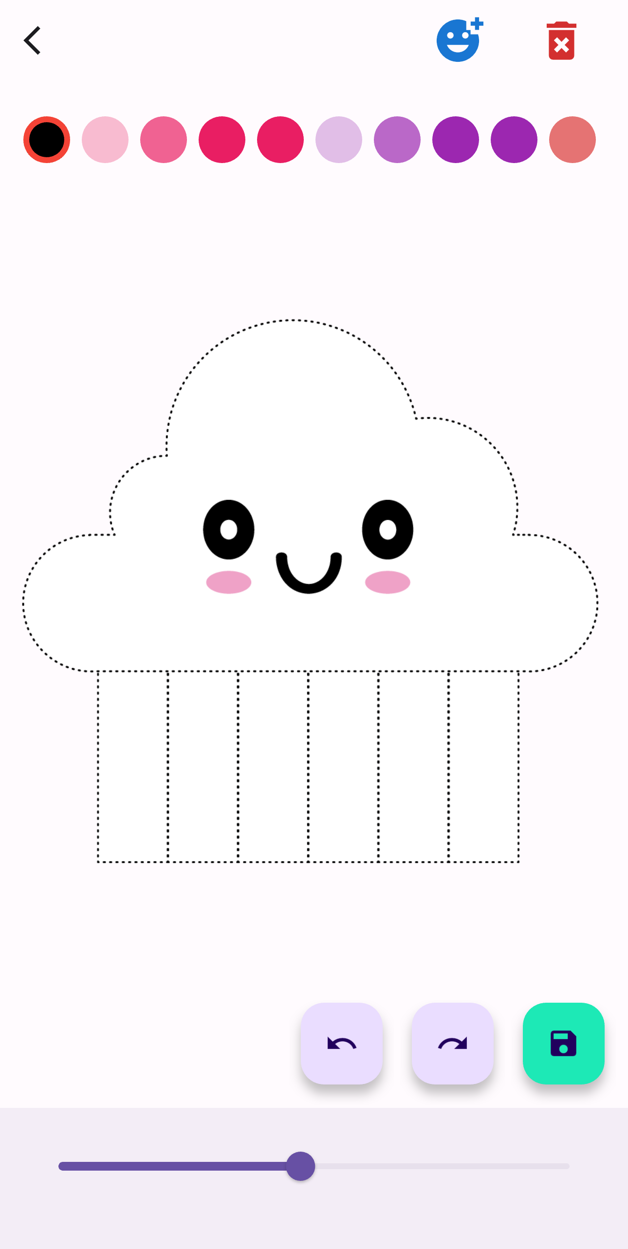 Toddler Doodle Cloud Template