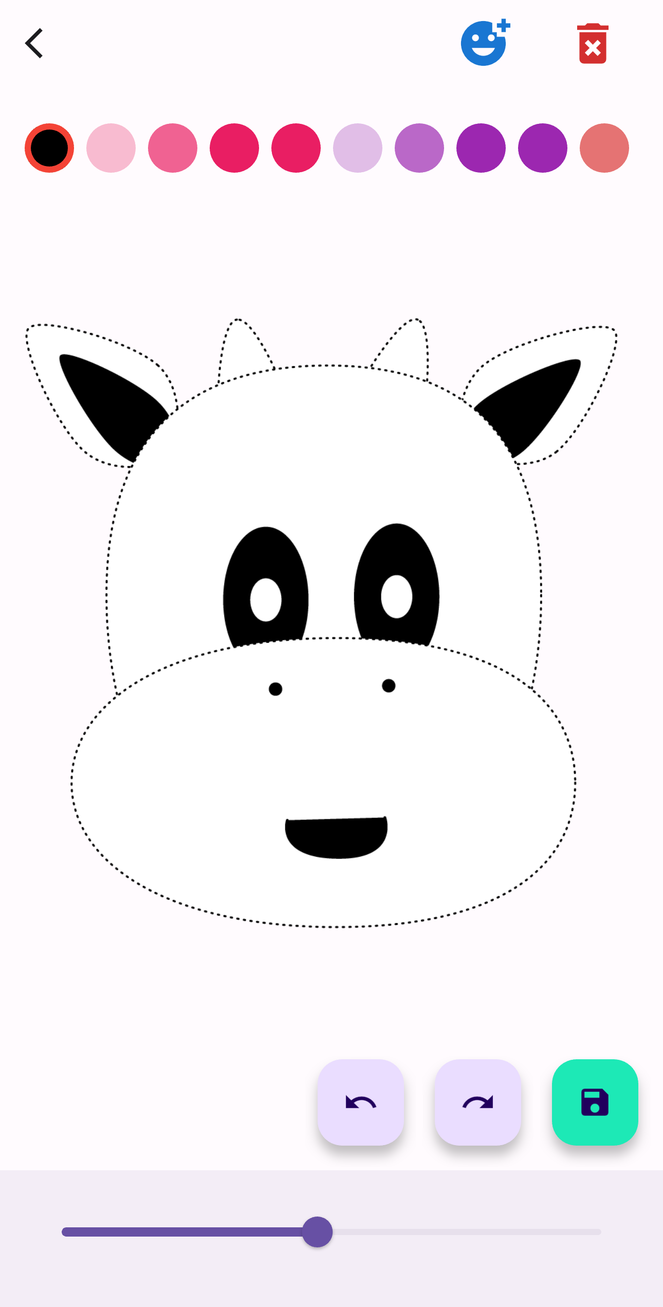 Toddler Doodle Cow Template