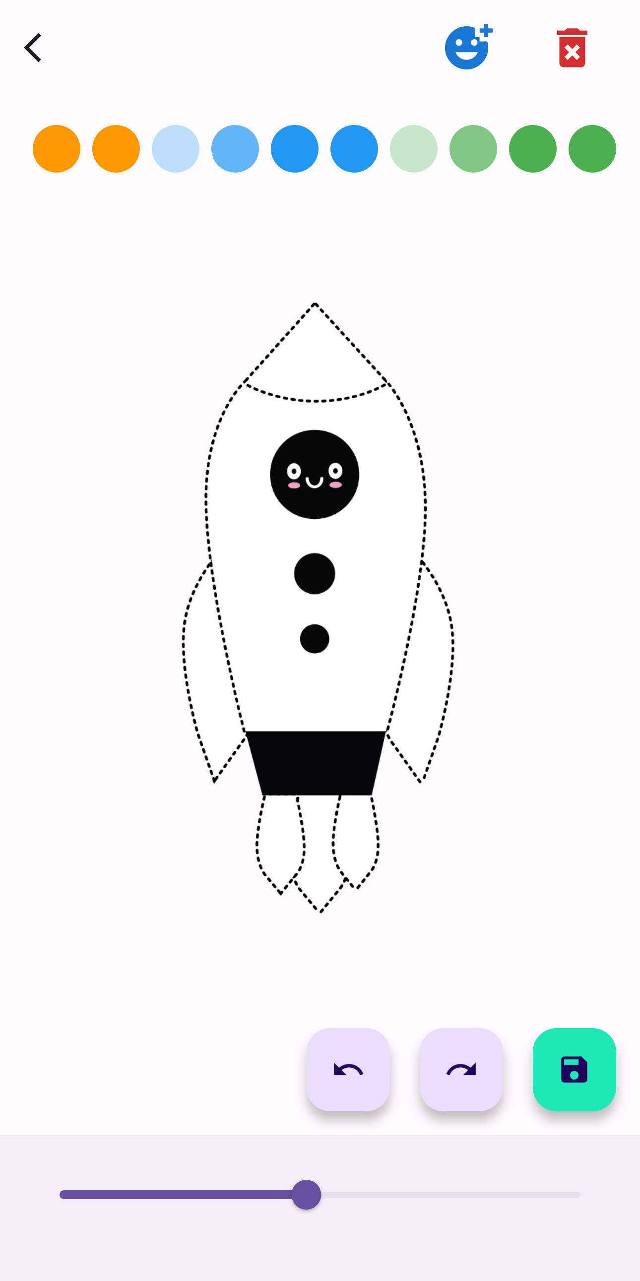 Toddler Doodle Rocket Template